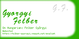 gyorgyi felber business card
