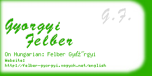 gyorgyi felber business card